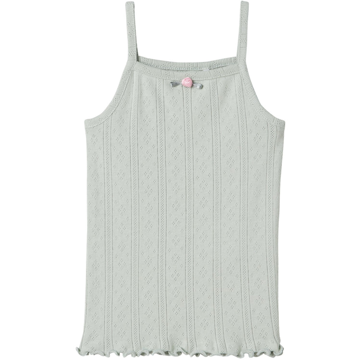 Name It Aqua Gray Jsilke Slim Rem Topp