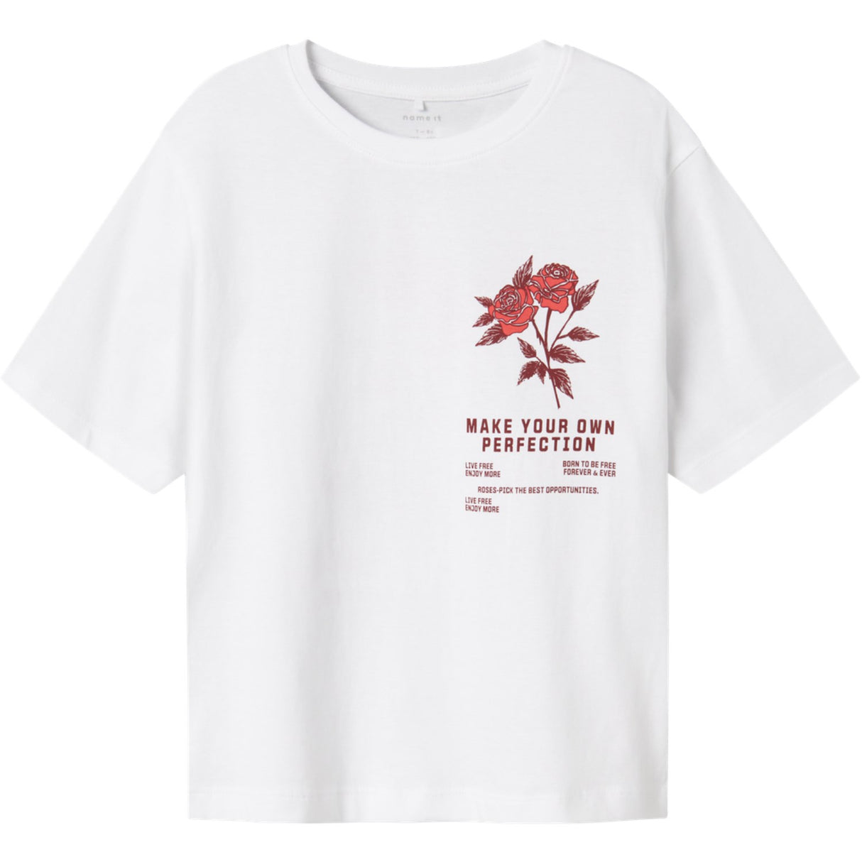 Name It Bright White Wild Heart Hominu Regular T-Shirt