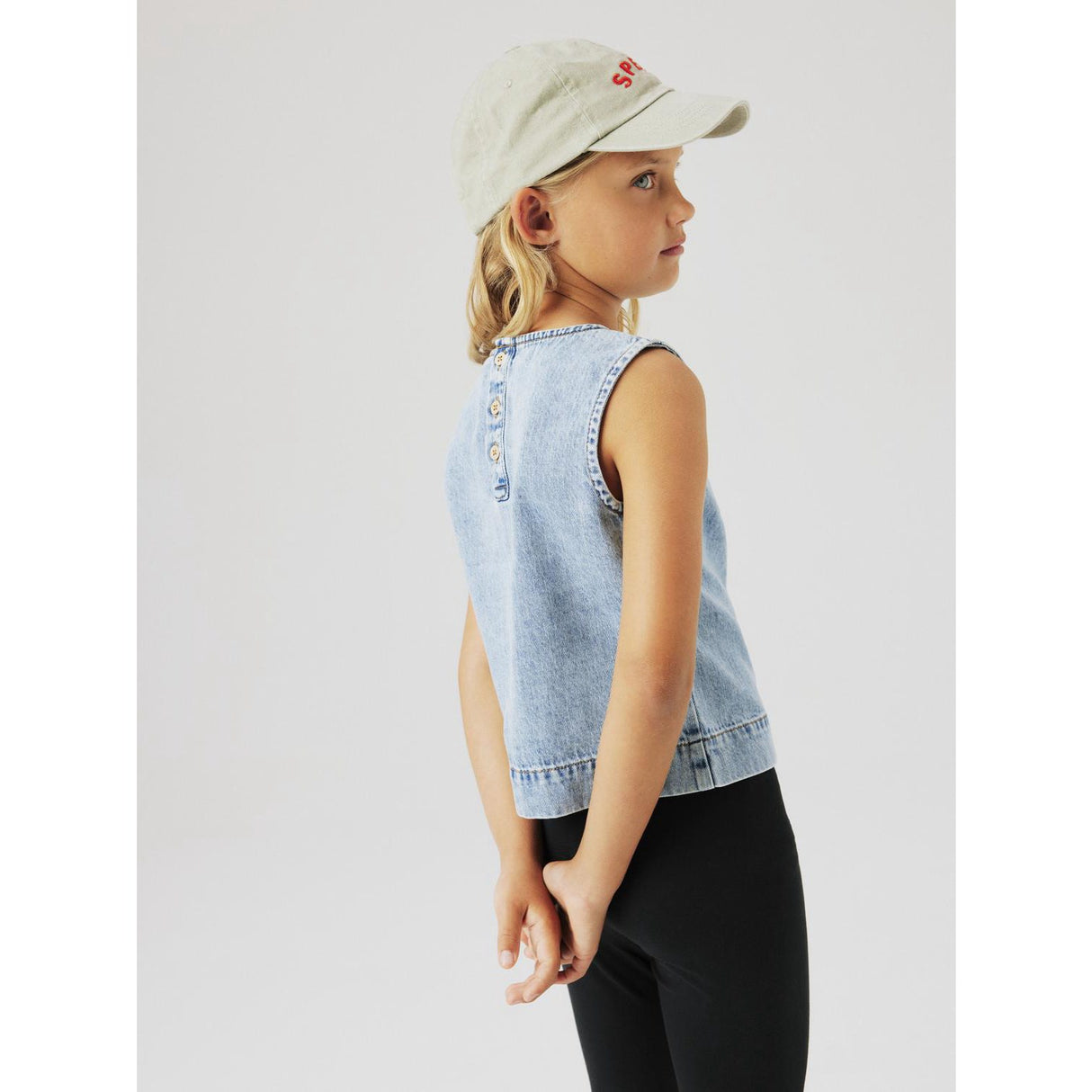 Name It Medium Blue Denim Amelia Denim Topp