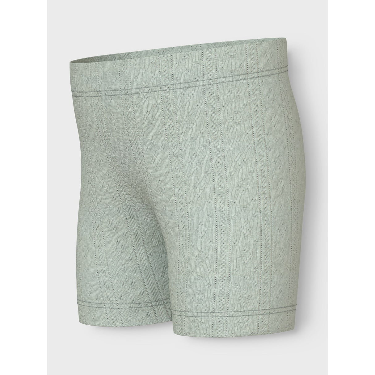 Name It Aqua Gray Jsilke Slim Biker Shorts