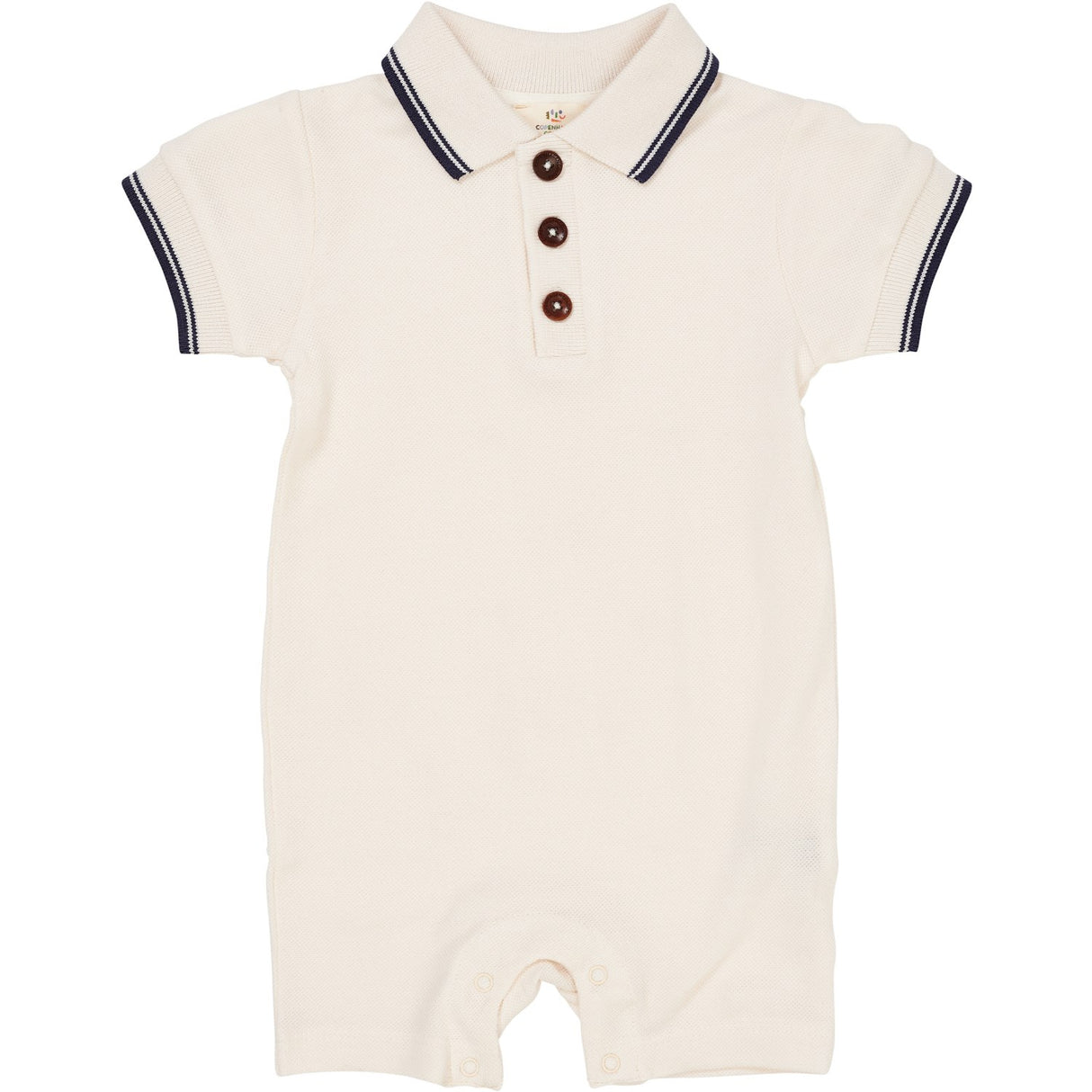 COPENHAGEN COLORS Cream Comb. Pique Pikétröja Romper