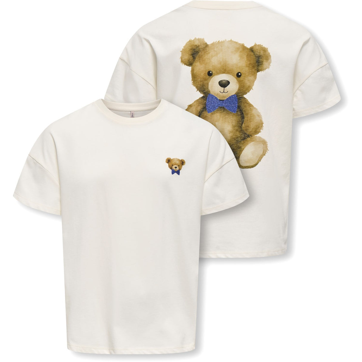 kids ONLY Cloud Dancer Teddy Blue Glitter Rosita Oversize T-Shirt