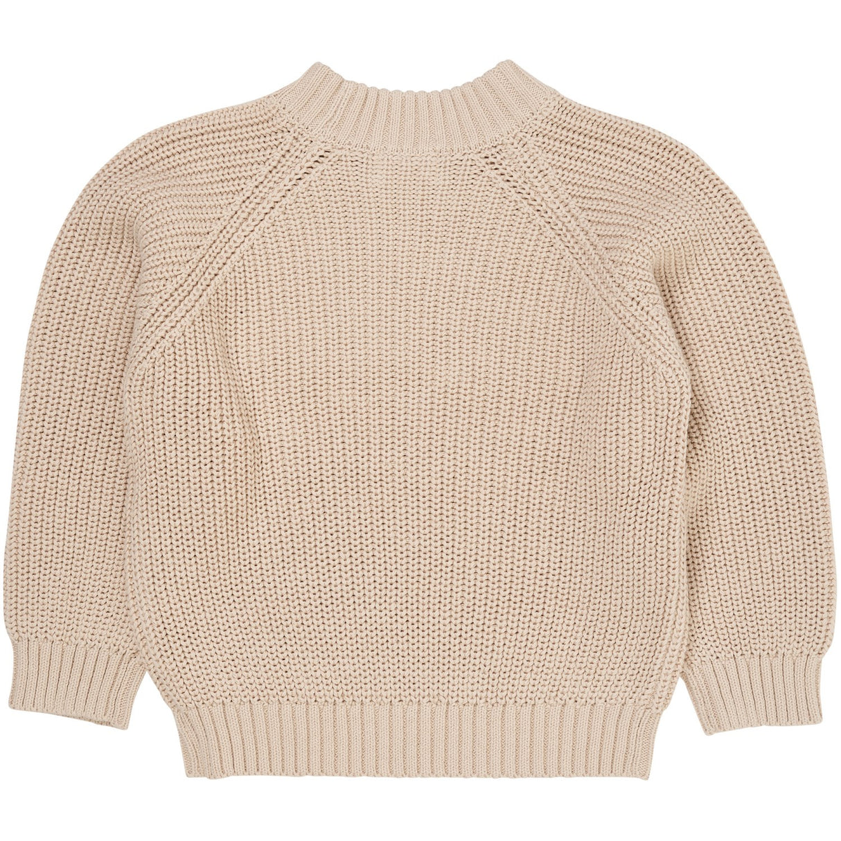 COPENHAGEN COLORS Beige Stickad Classic Rib Blus