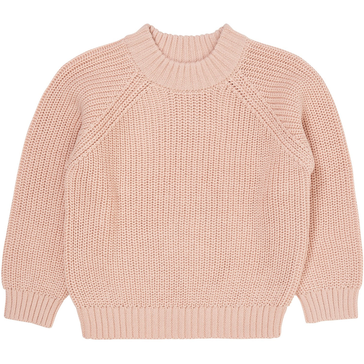 COPENHAGEN COLORS Dusty Rose Stickad Classic Rib Blus