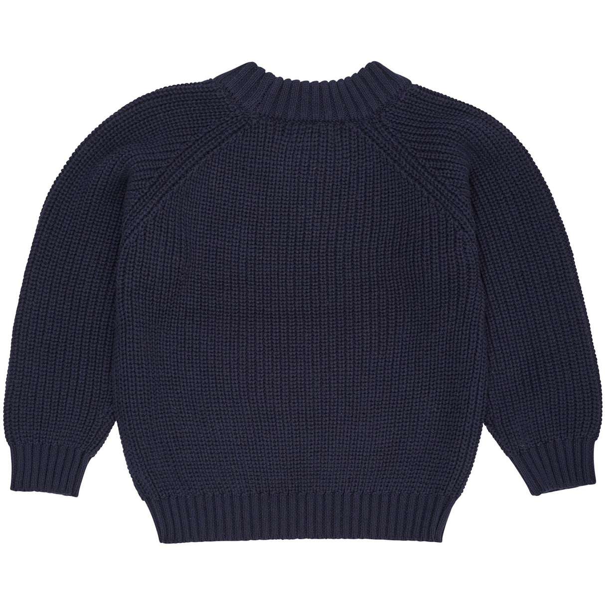 COPENHAGEN COLORS Navy Stickad Classic Rib Blus