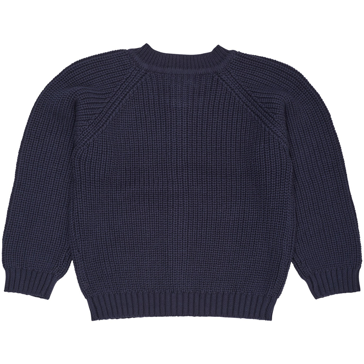 COPENHAGEN COLORS Navy Stickad Classic Rib Cardigan
