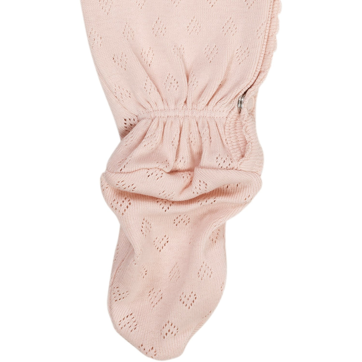 COPENHAGEN COLORS Dusty Rose Pointelle Cross-Över Onesie