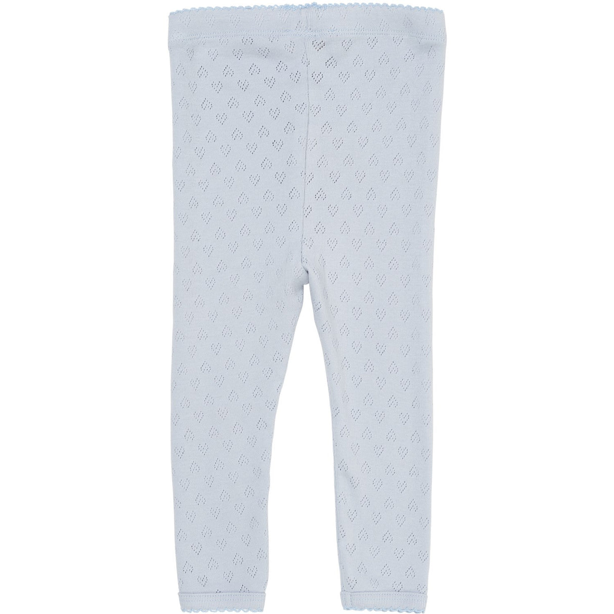 COPENHAGEN COLORS Dusty Blue Pointelle Heart Leggings