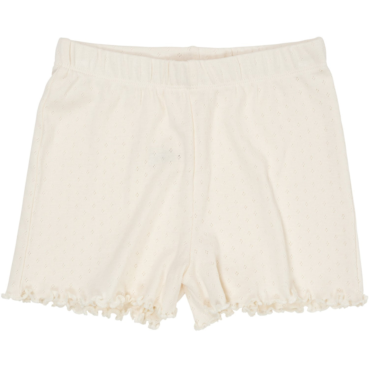 COPENHAGEN COLORS Cream Summer Pointelle Shorts