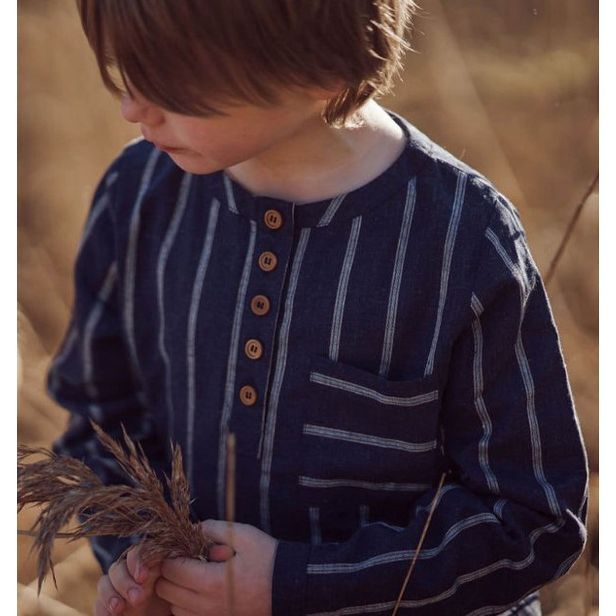 Fliink Insignia Blue / Sandshell Vira Ls Skjorta