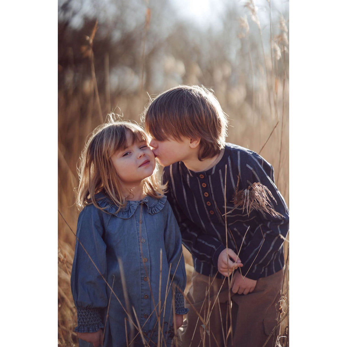 Fliink Insignia Blue / Sandshell Vira Ls Skjorta