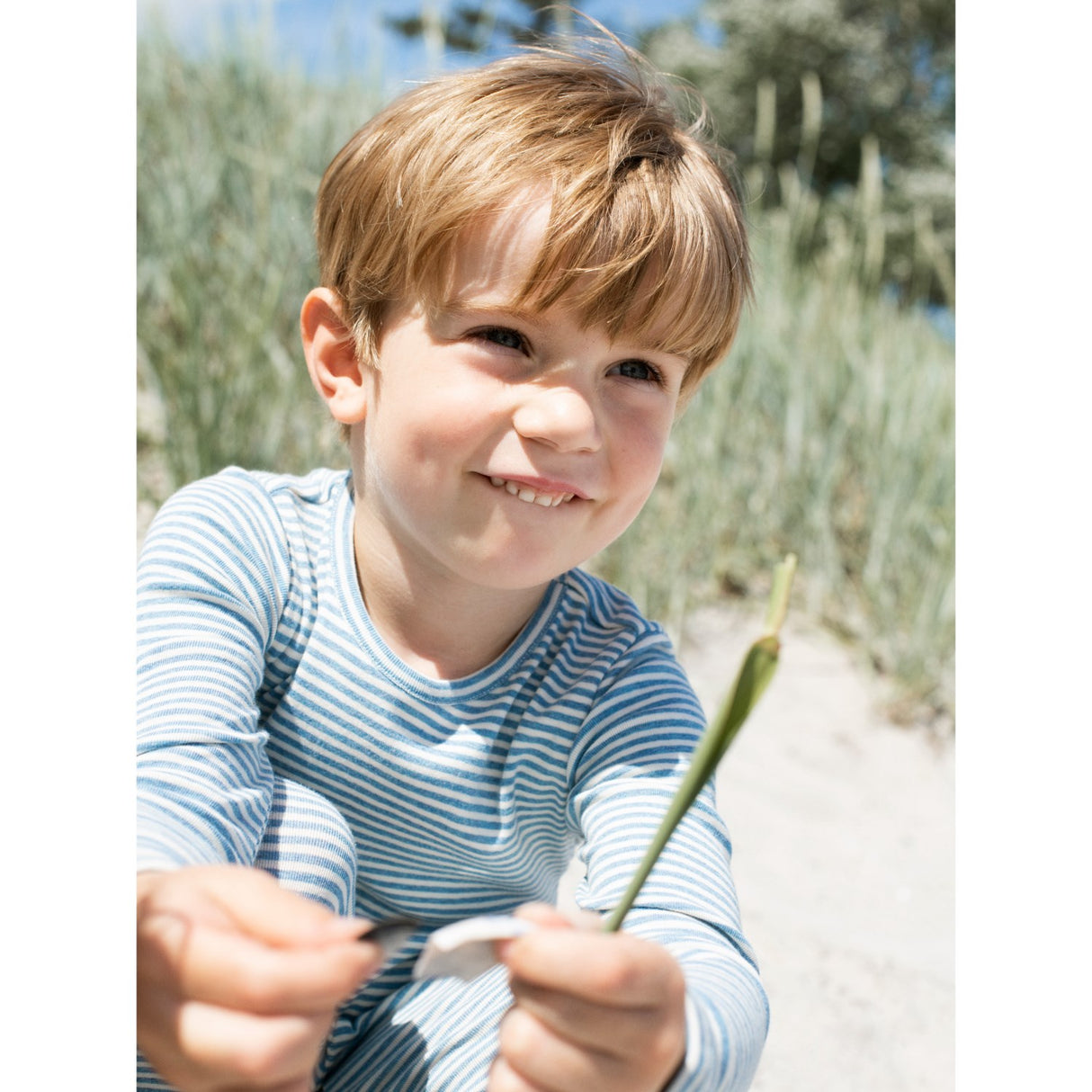 Serendipity Azur/Ecru Slim Blus Stripe