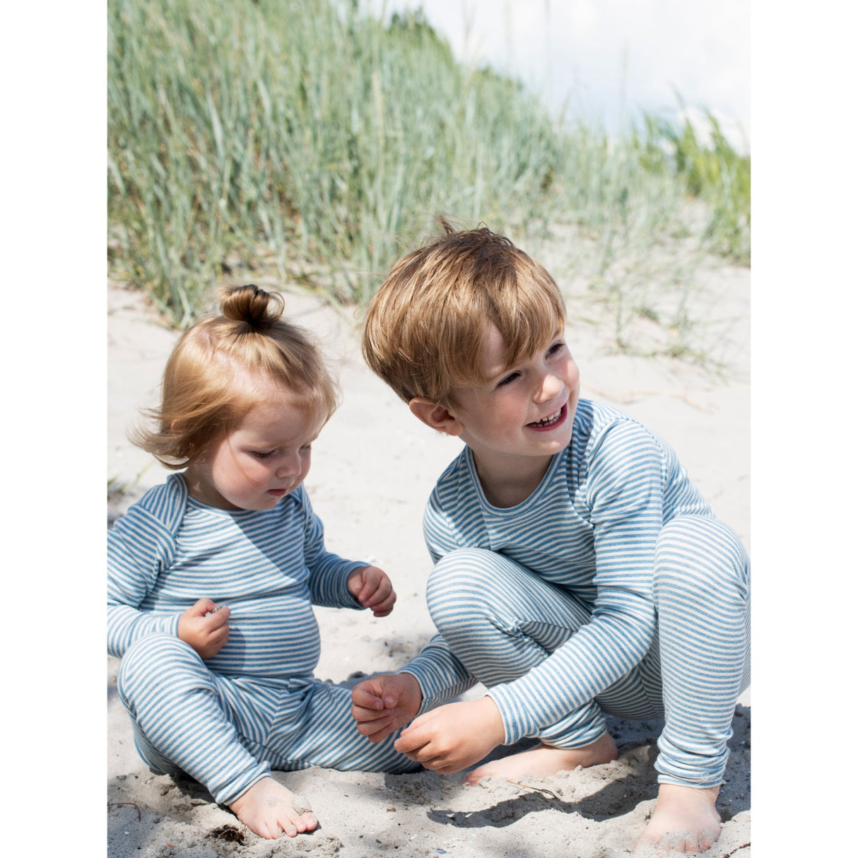 Serendipity Azur/Ecru Slim Blus Stripe