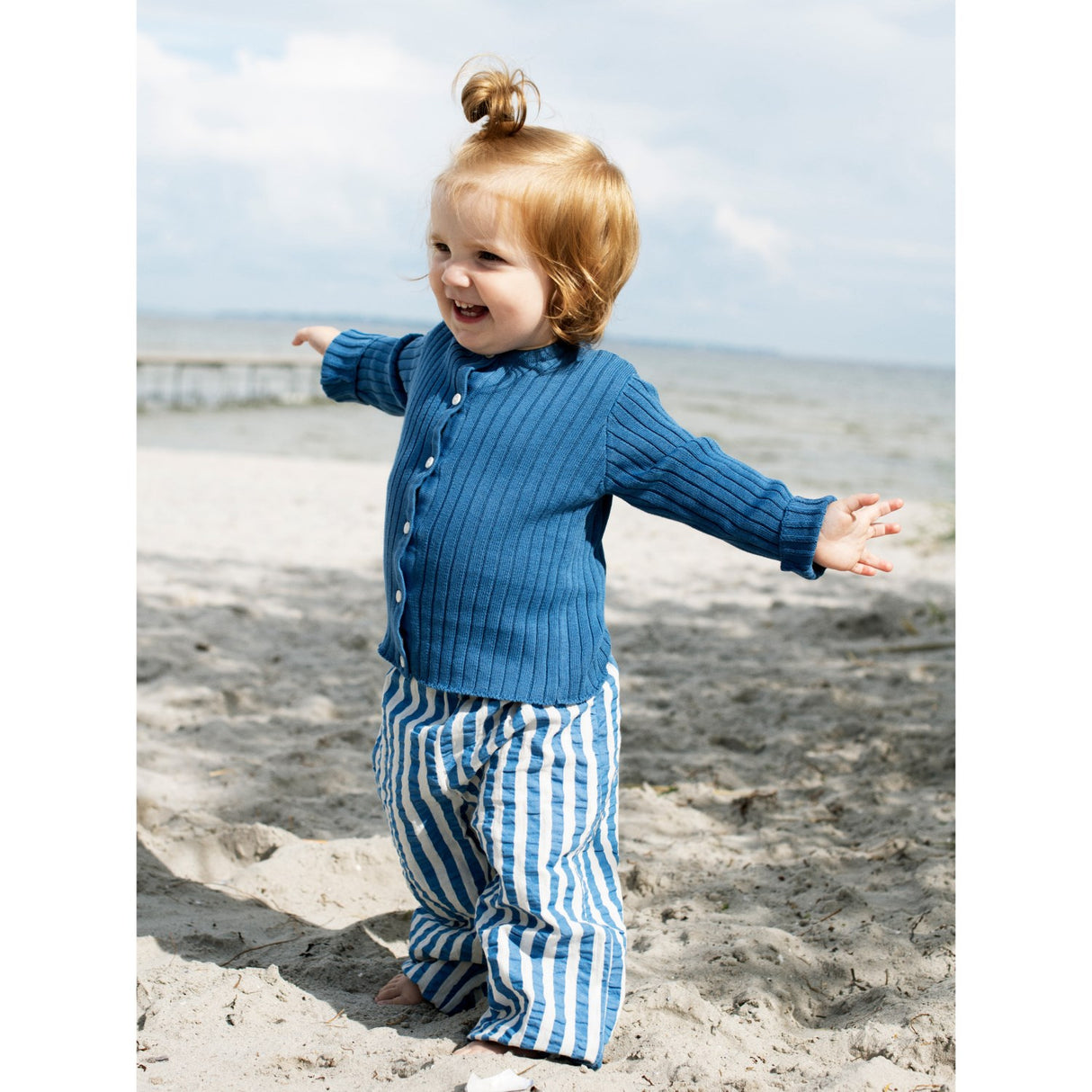 Serendipity Azur Stripe Baby Byxor