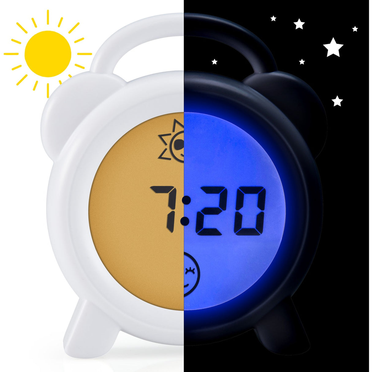 Alecto White Sleep Trainer, Night Light Och Alarm Clock