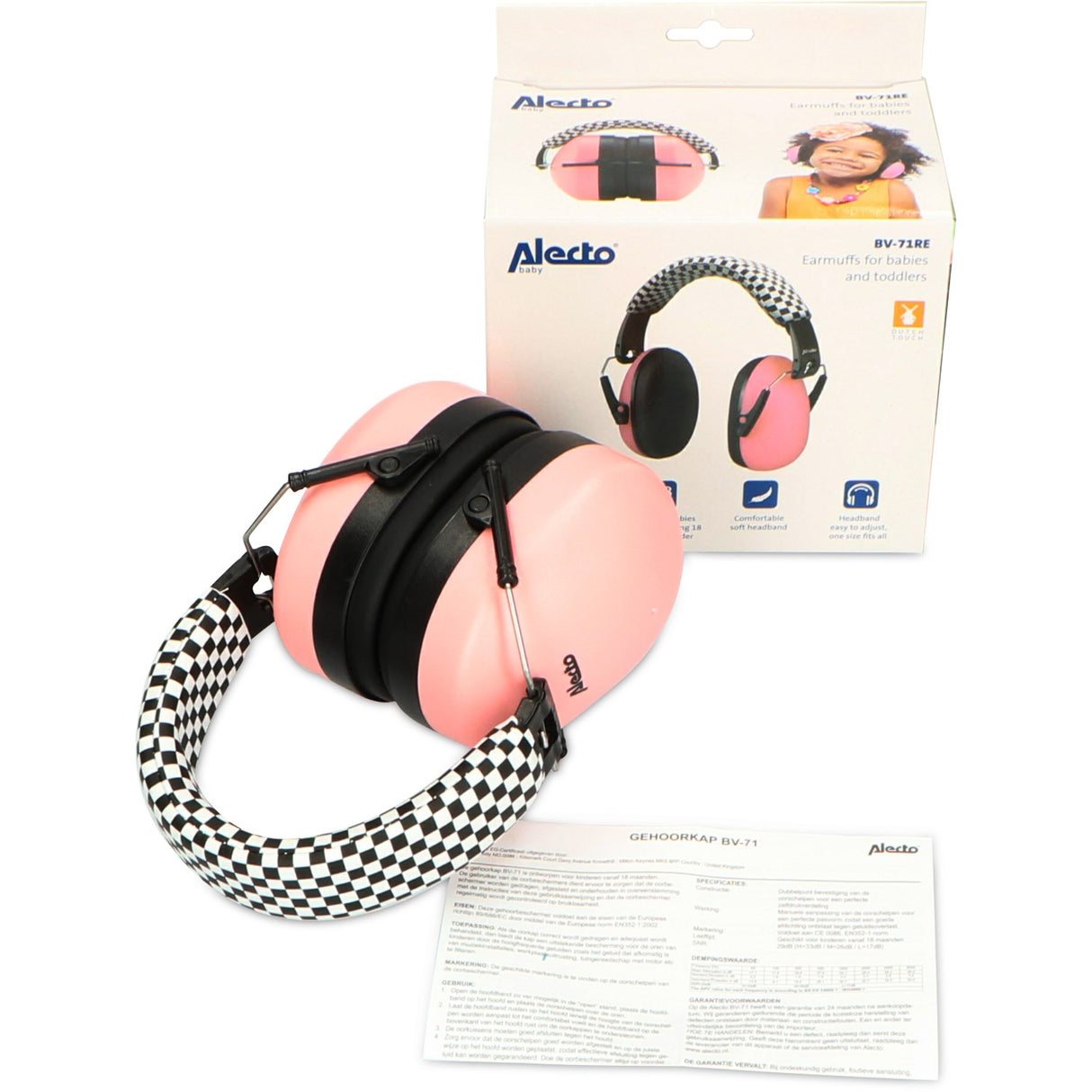 Alecto Pink Earmuffs For Babies Och Toddlers