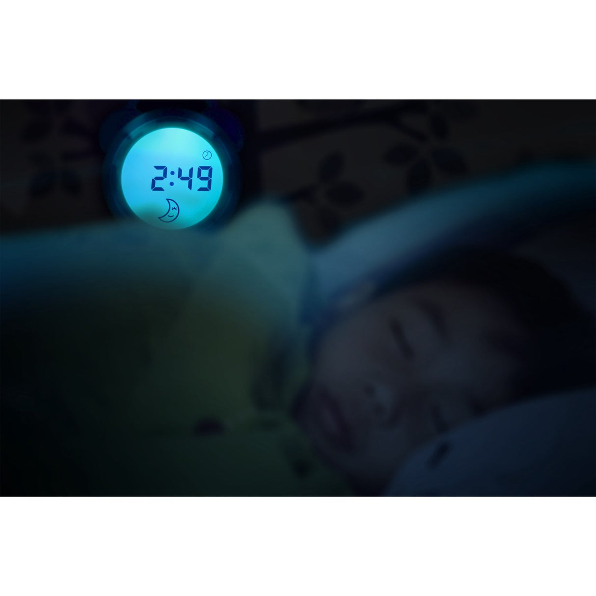 Alecto White Sleep Trainer, Night Light Och Alarm Clock