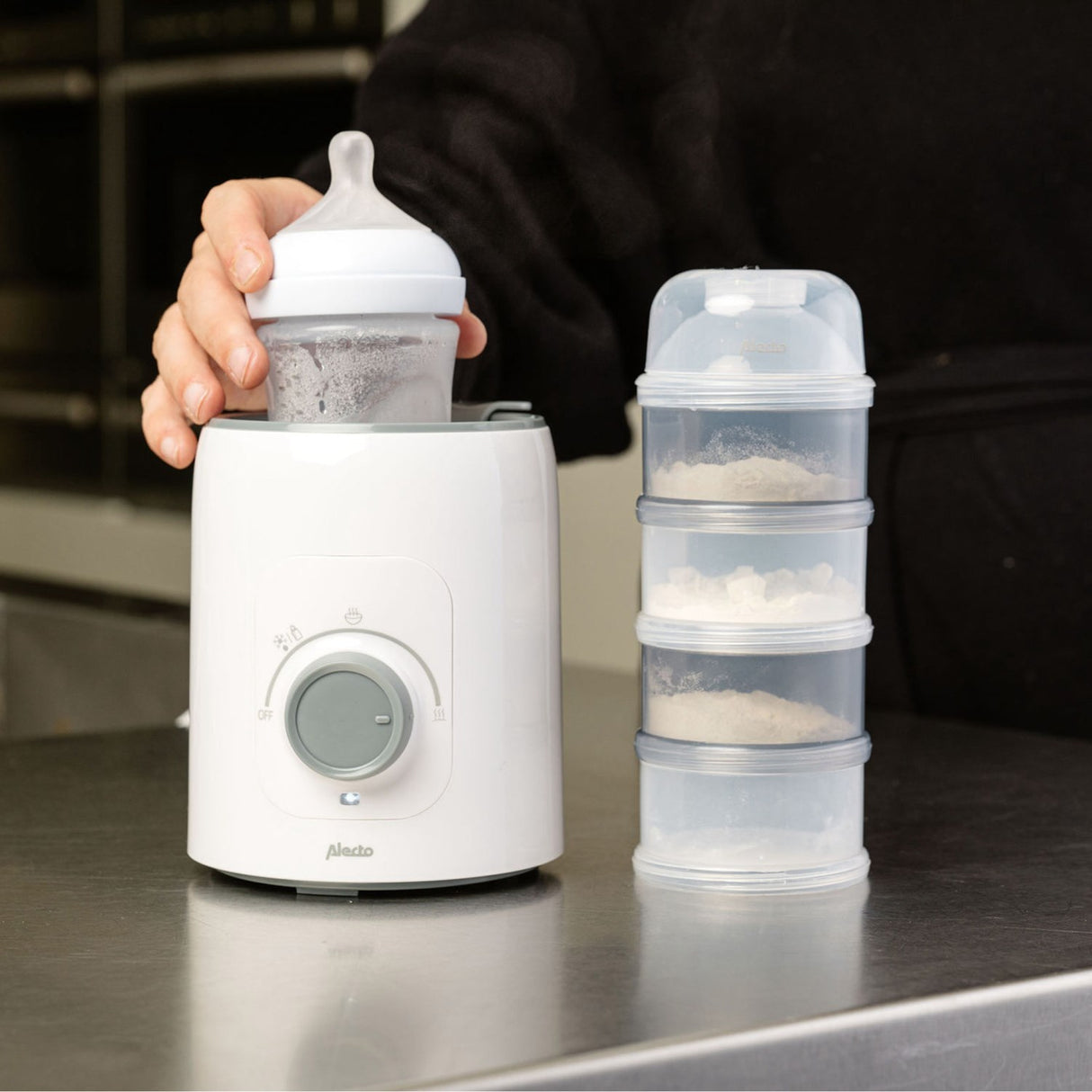 Alecto White Flaska Warmer