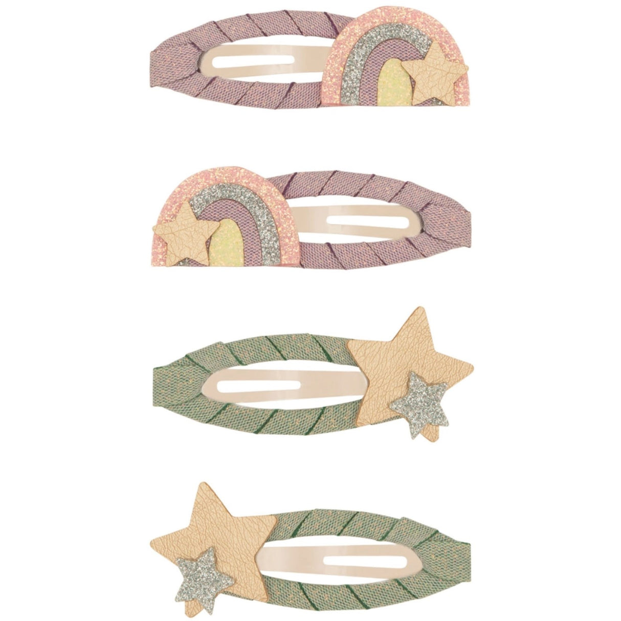 Mimi & Lula 4 Hårklämmor - Över Regnbågens Drömland