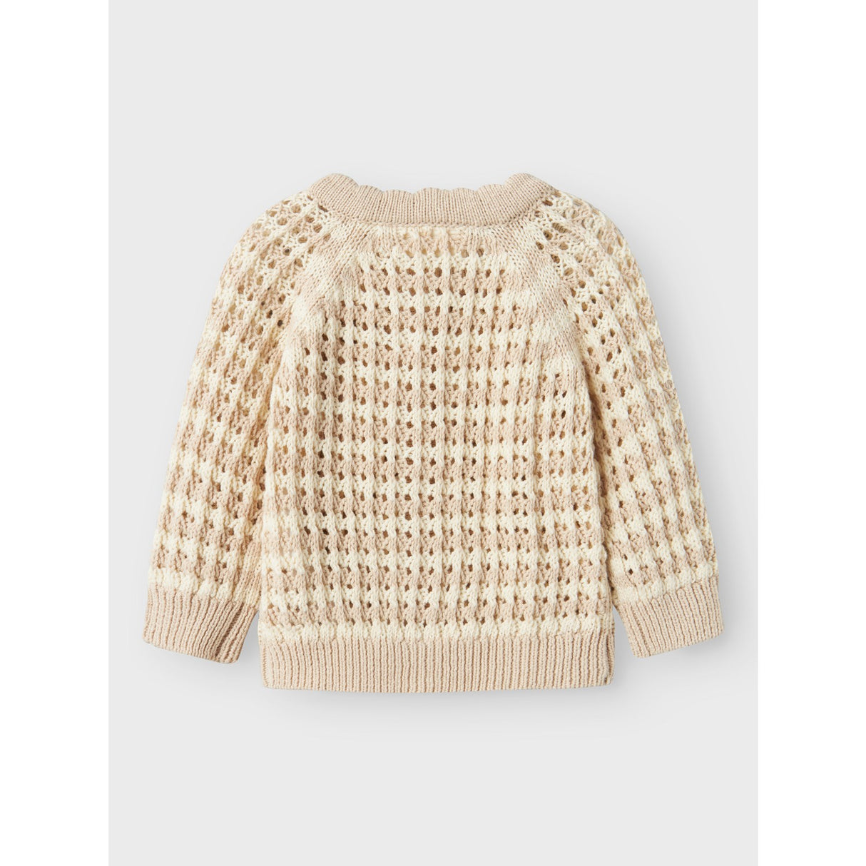 Lil'Atelier Turtledove Gray Morn Boa Stickad Cardigan