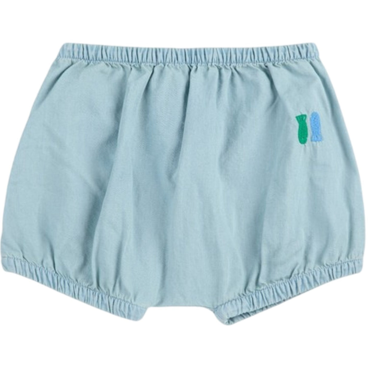 Bobo Choses Ljus Blue Lucky Fish Embroidery Bloomer
