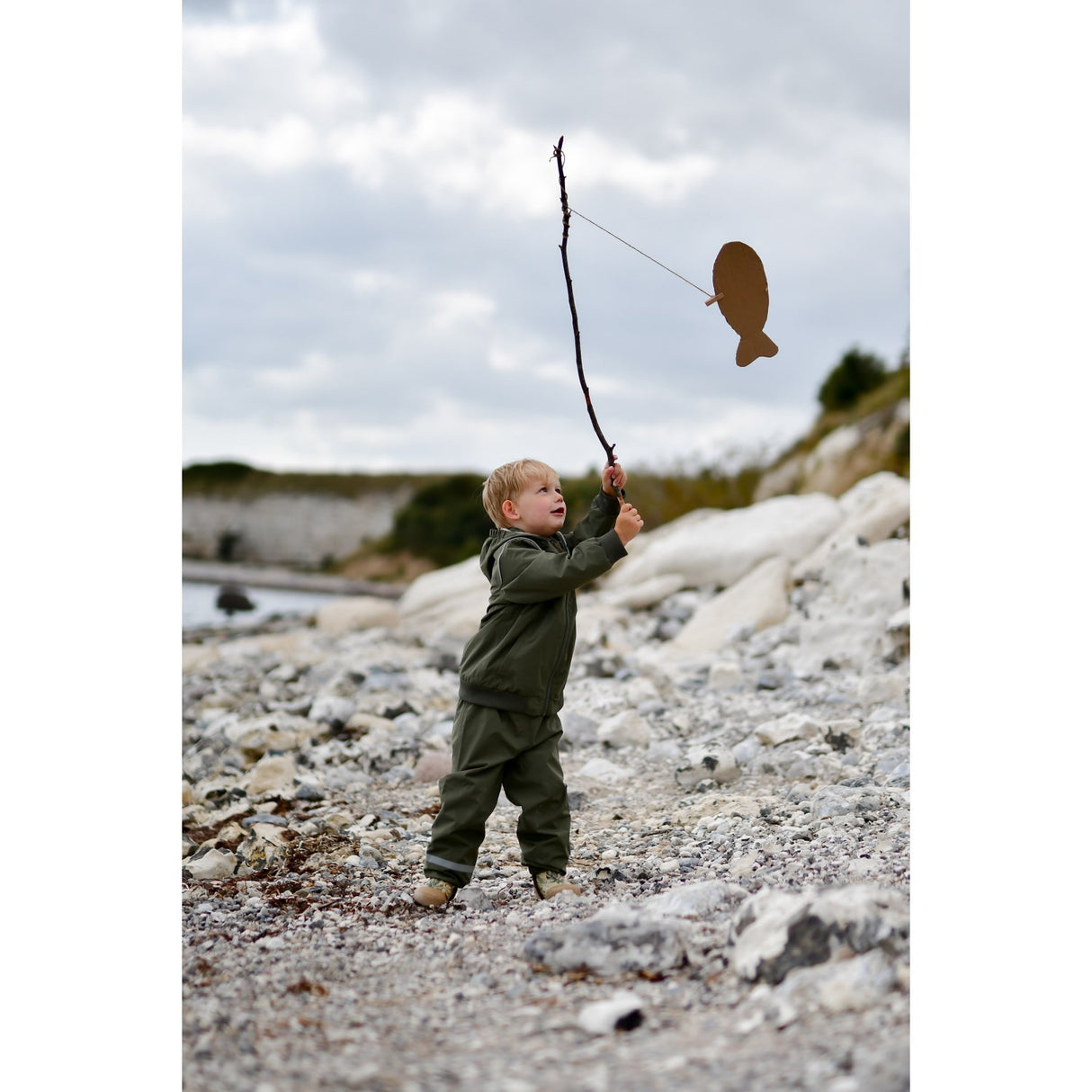 Mikk-Line Dusty Olive Shell Byxor