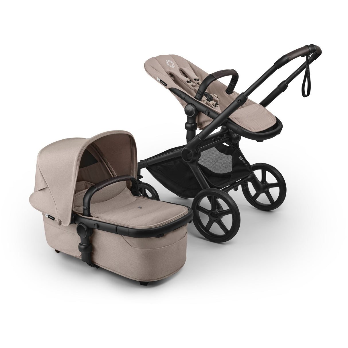Bugaboo Fox 5 Renew Complete Black/Desert Taupe Melange-Desert Taupe Melange