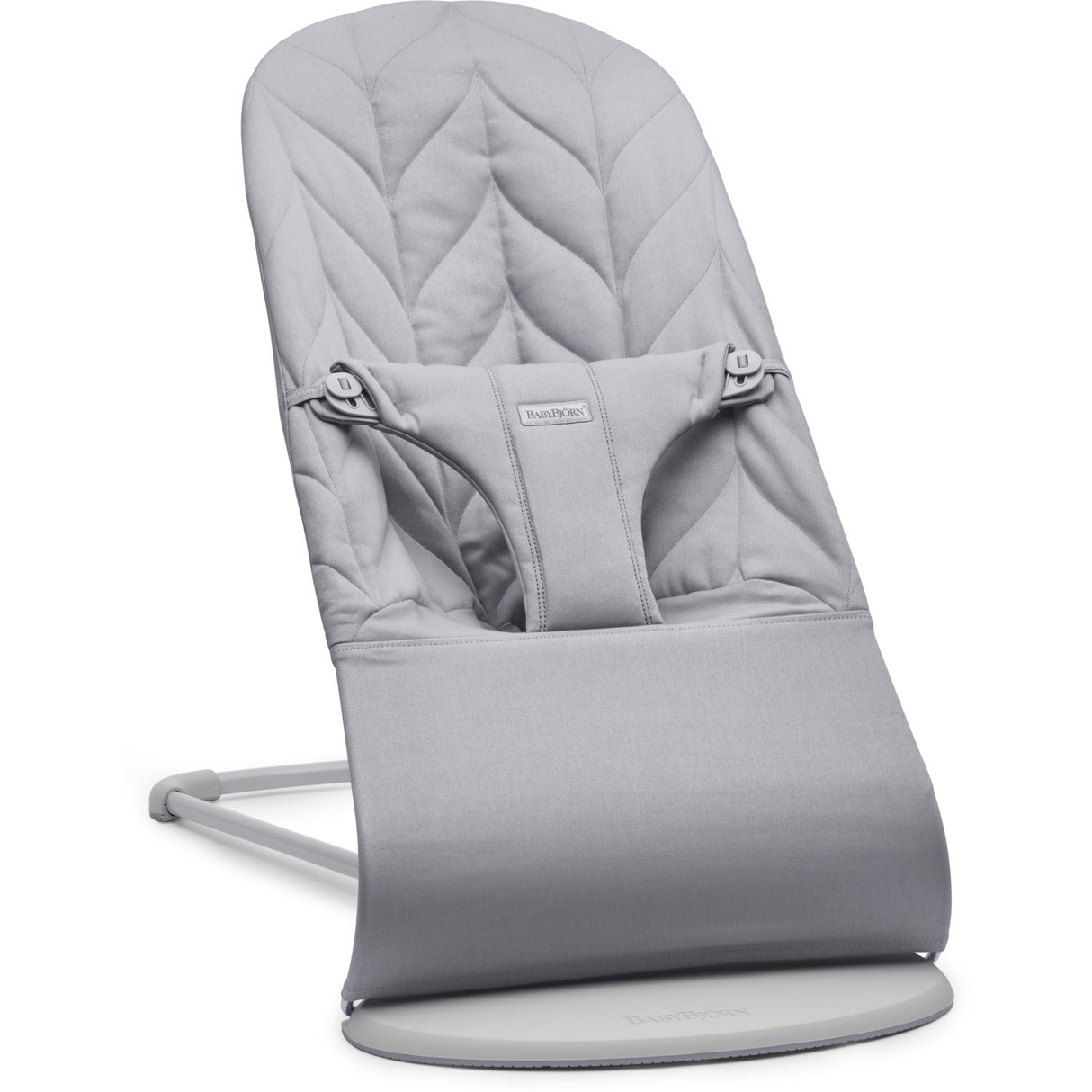 BabyBjörn Light Grey Skråstol Bliss Blomsterbladsquilt