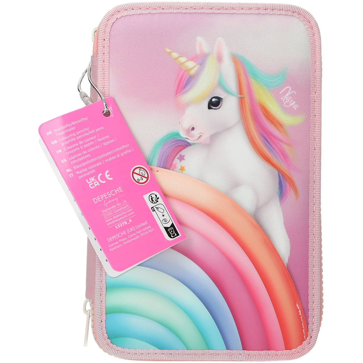 Ylvi Triple Pencil Case Färg Cloud