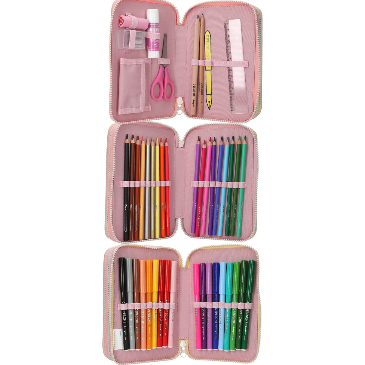 Ylvi Triple Pencil Case Färg Cloud