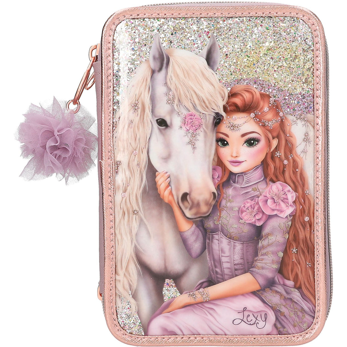 TOPModel Viva Violet Triple Pencil Case