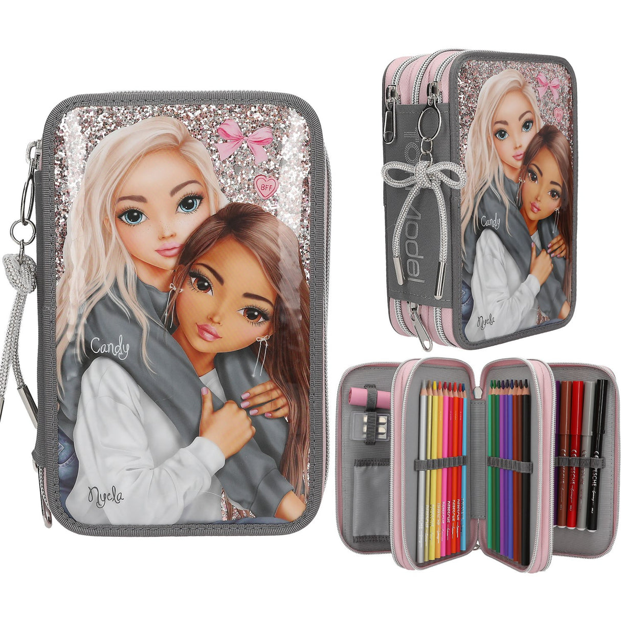 TOPModel My BFF Triple Pencil Case