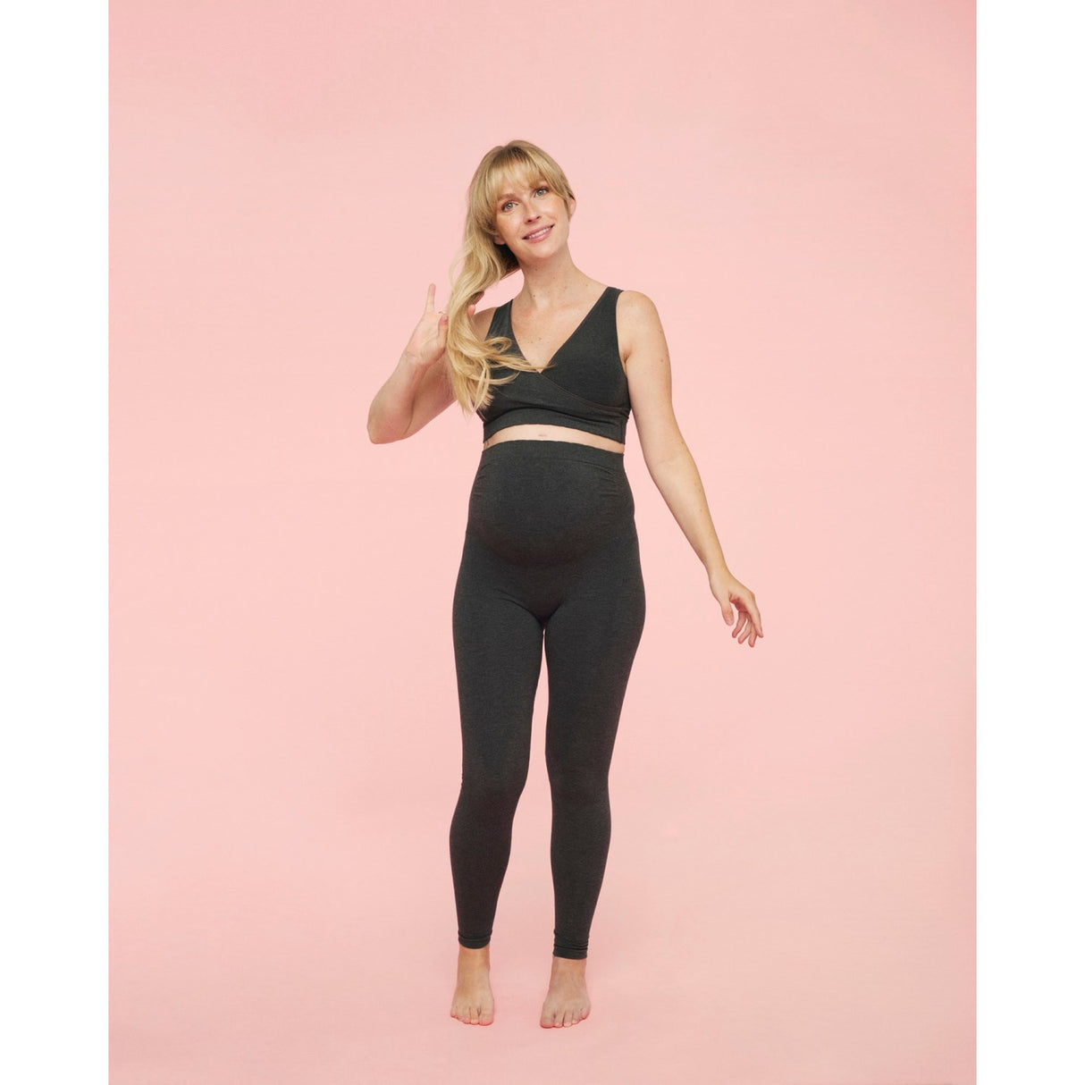 momkind Charcoal Gravid Leggings