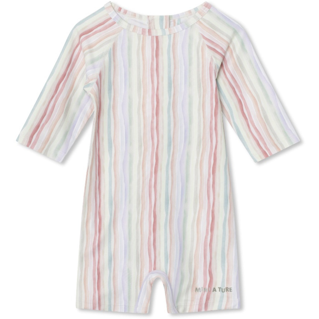 Mini A ture Wavy Stripes Goldie 3/4 Printed Kostym. GRS