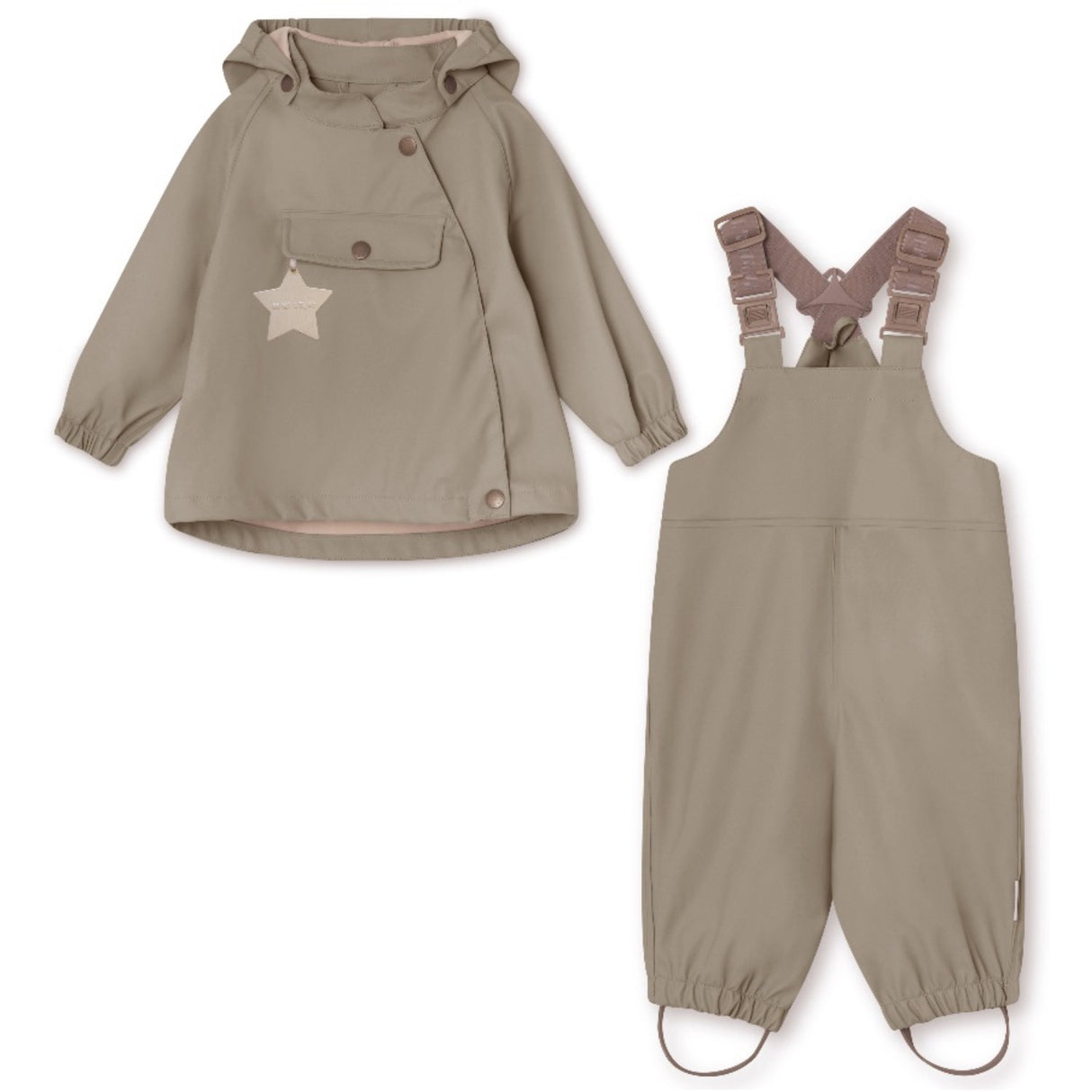 Mini A ture Grey Brown Wainis Regn Set. GRS