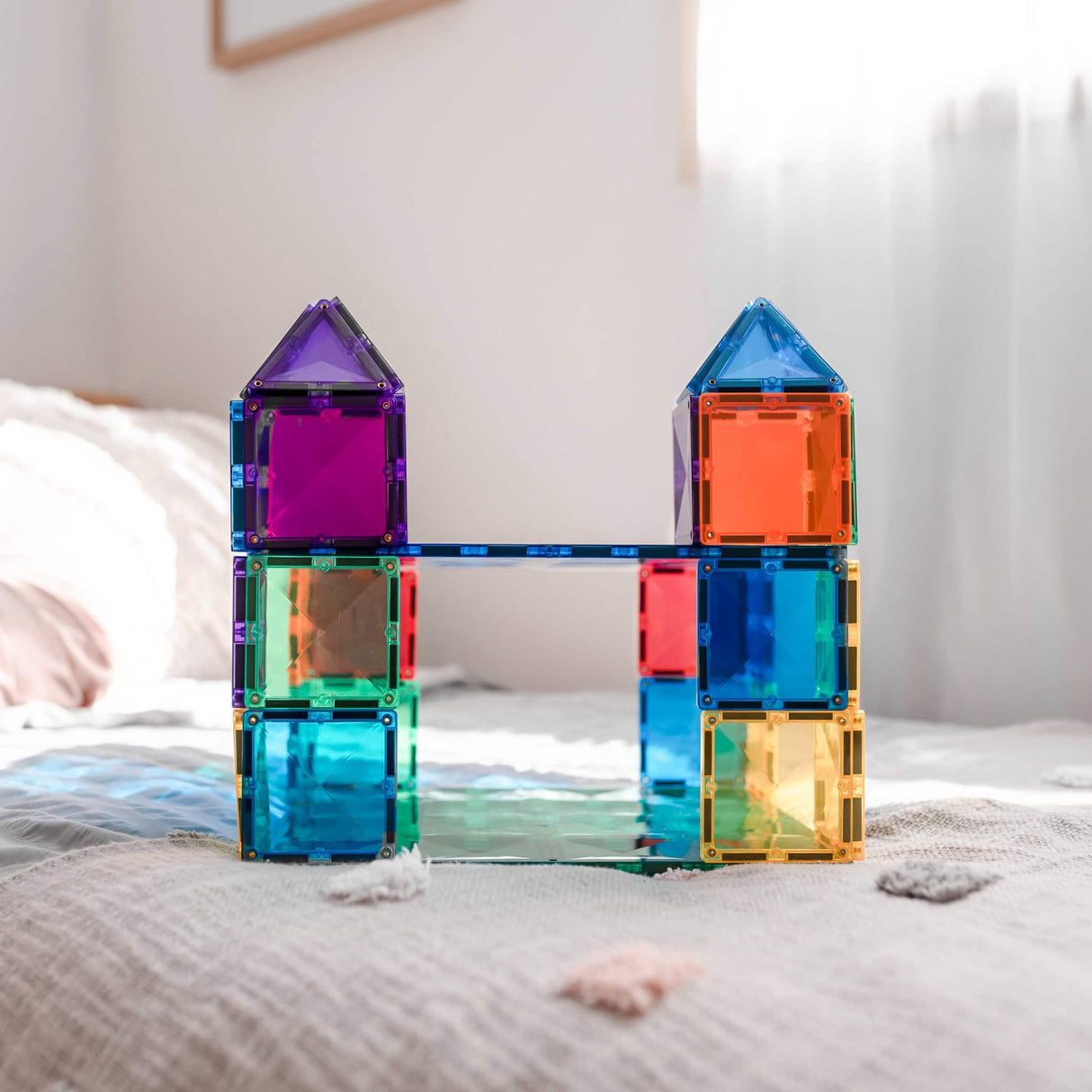 Connetix Rainbow Blue & Green Base Plate Pack 2 Styks