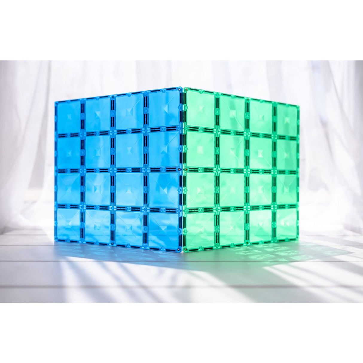 Connetix Rainbow Blue & Green Base Plate Pack 2 Styks