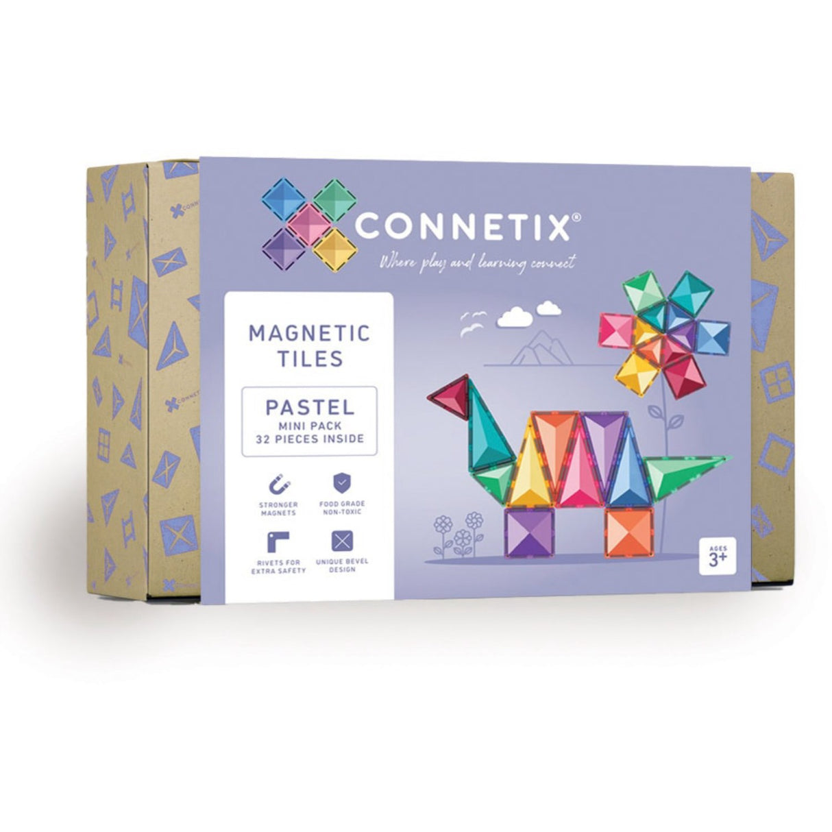 Connetix Pastel Mini Pack 32 Styks