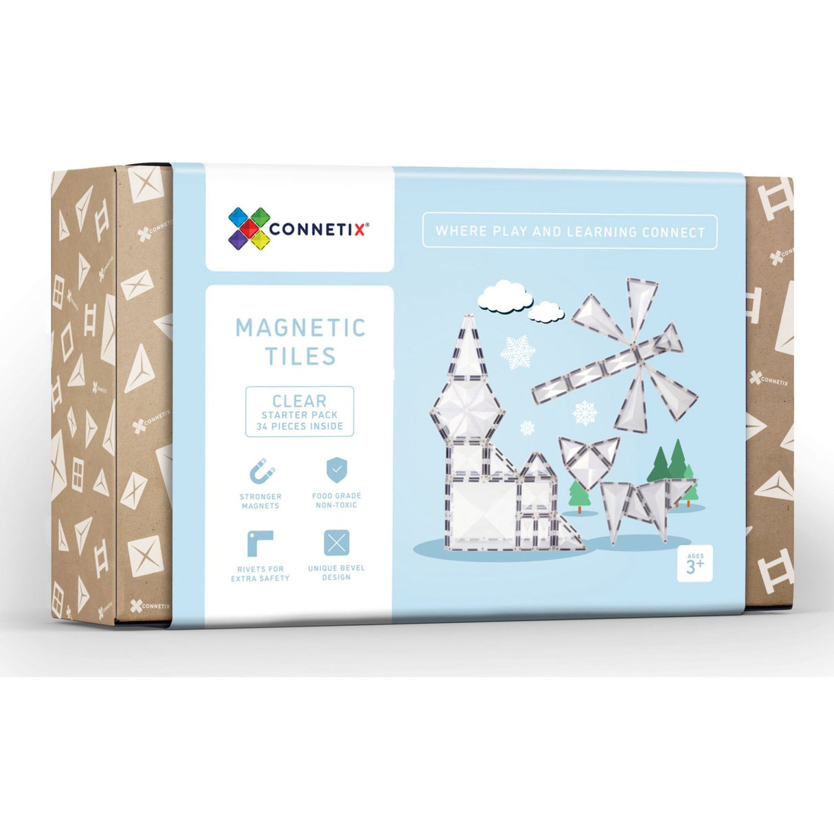 Connetix Clear Starter Pack 34 Styks