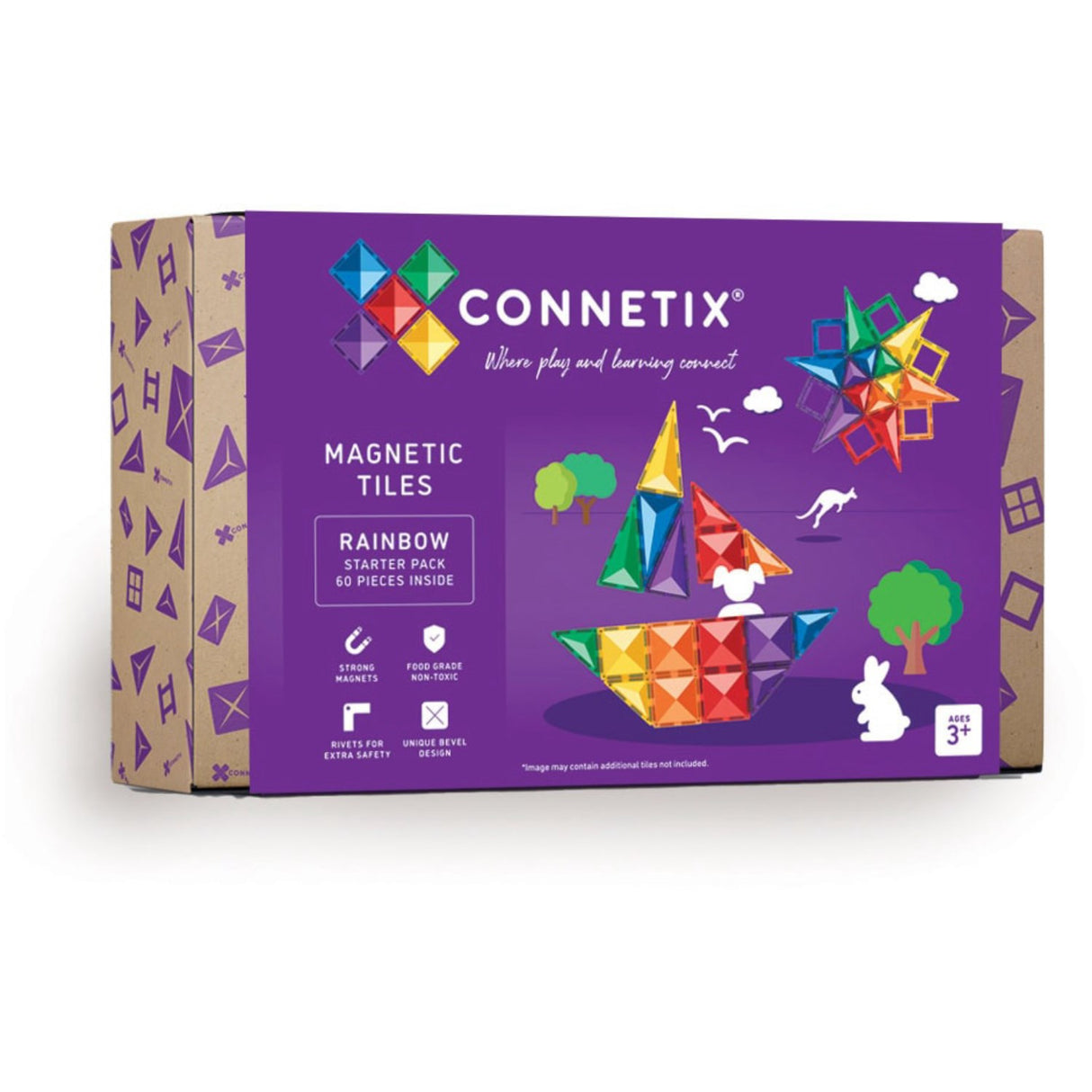 Connetix Rainbow Starter Pack 60 Styks