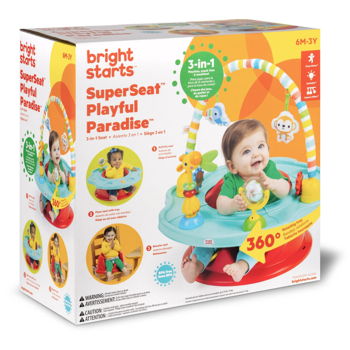 Bright Starts Superseat® Playful Paradise™ 3-In-1 Plats