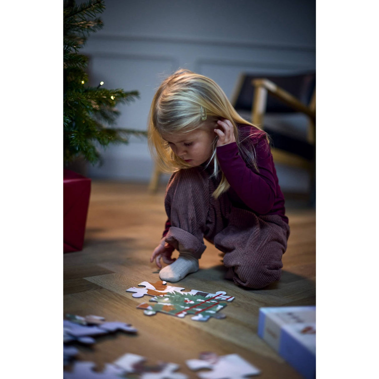 FILIBABBA Forest Friends Pussel 30 Styks 45x45 Cm Wonderful Winter