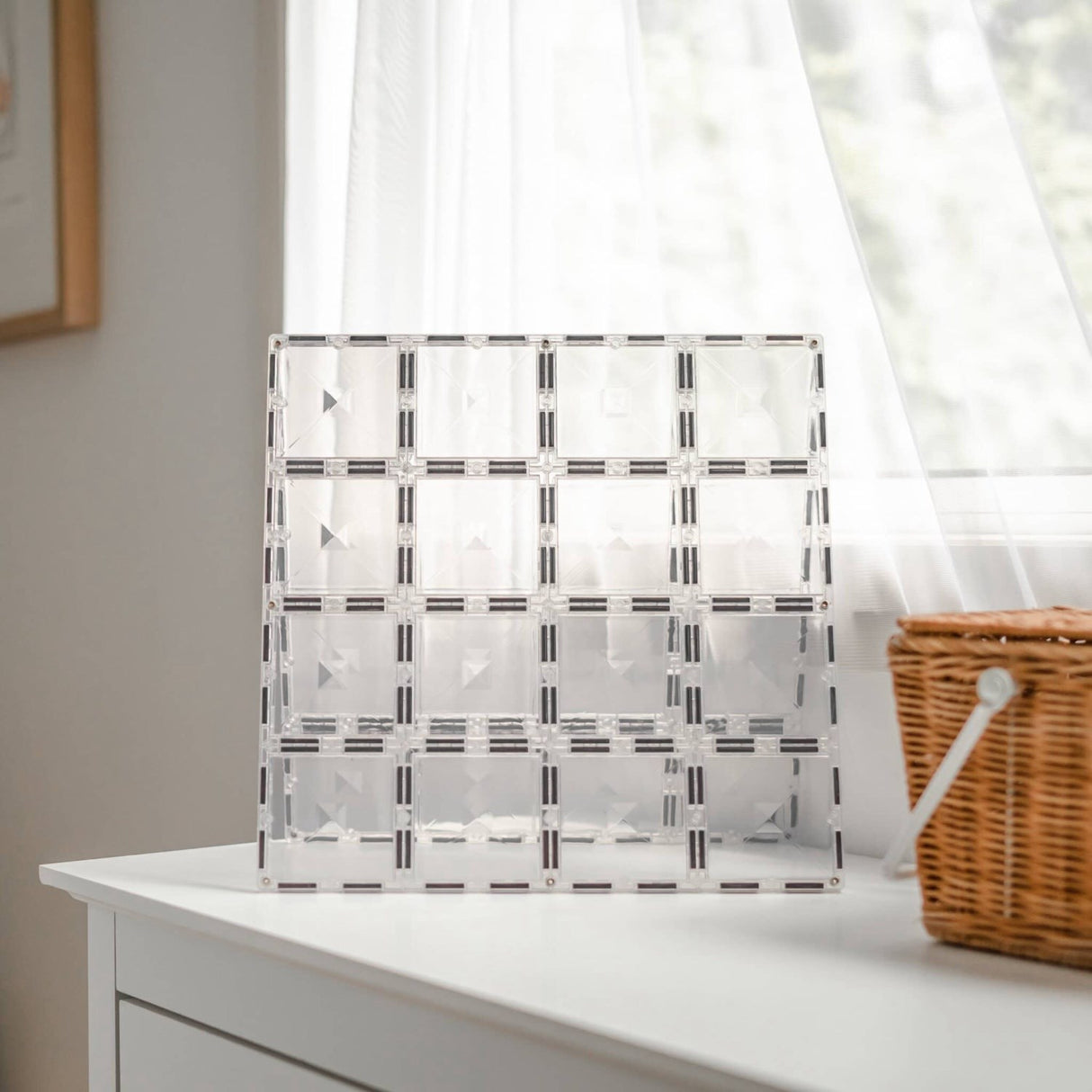 Connetix Clear Base Plate Pack 2 Styks