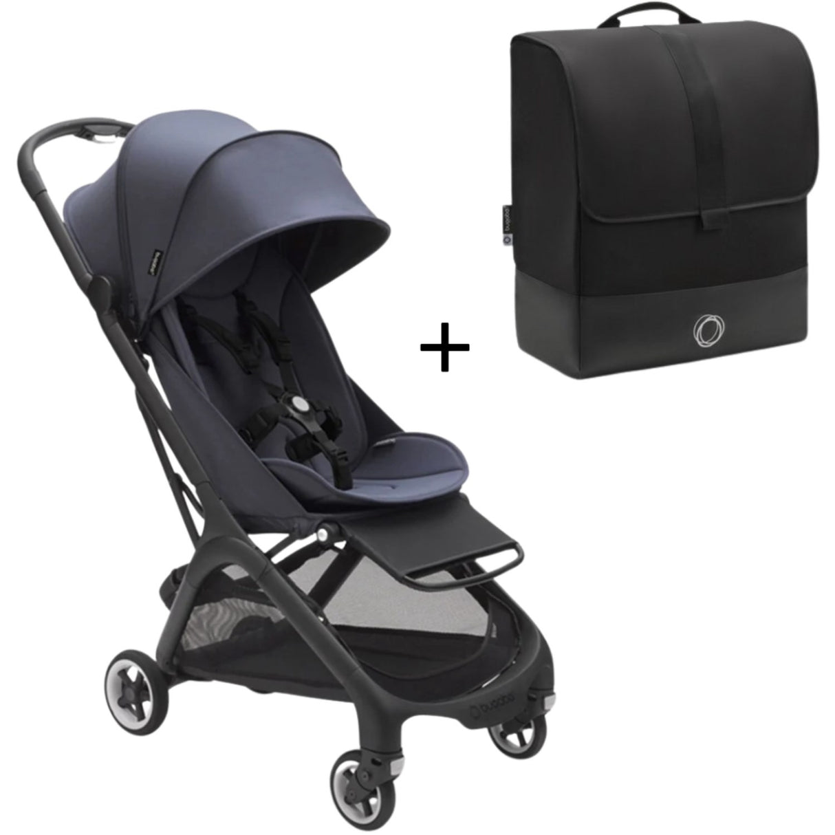 Bugaboo Butterfly Barnvagn och Transportväska Blue Paket