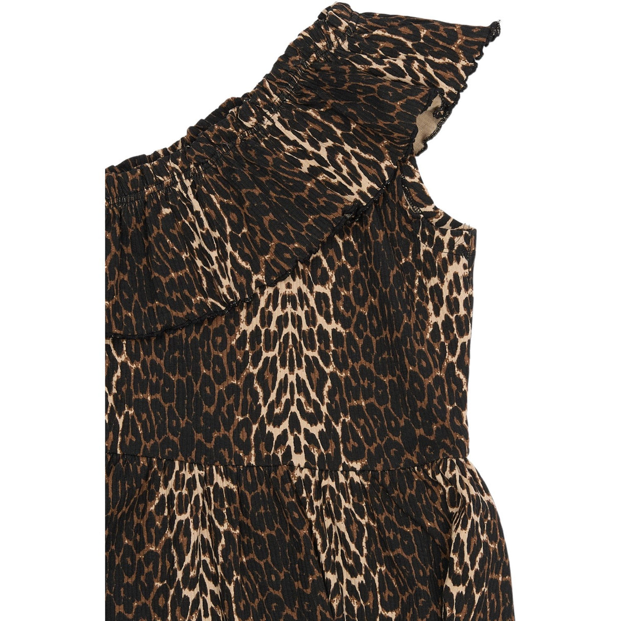 The New Oxford Tan AOP Ellen Rib Klänning