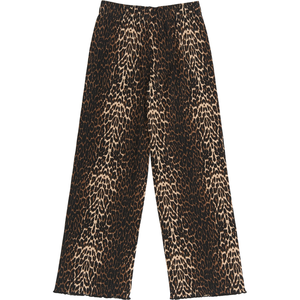 The New Oxford Tan AOP Ellen Wide Rib Byxor