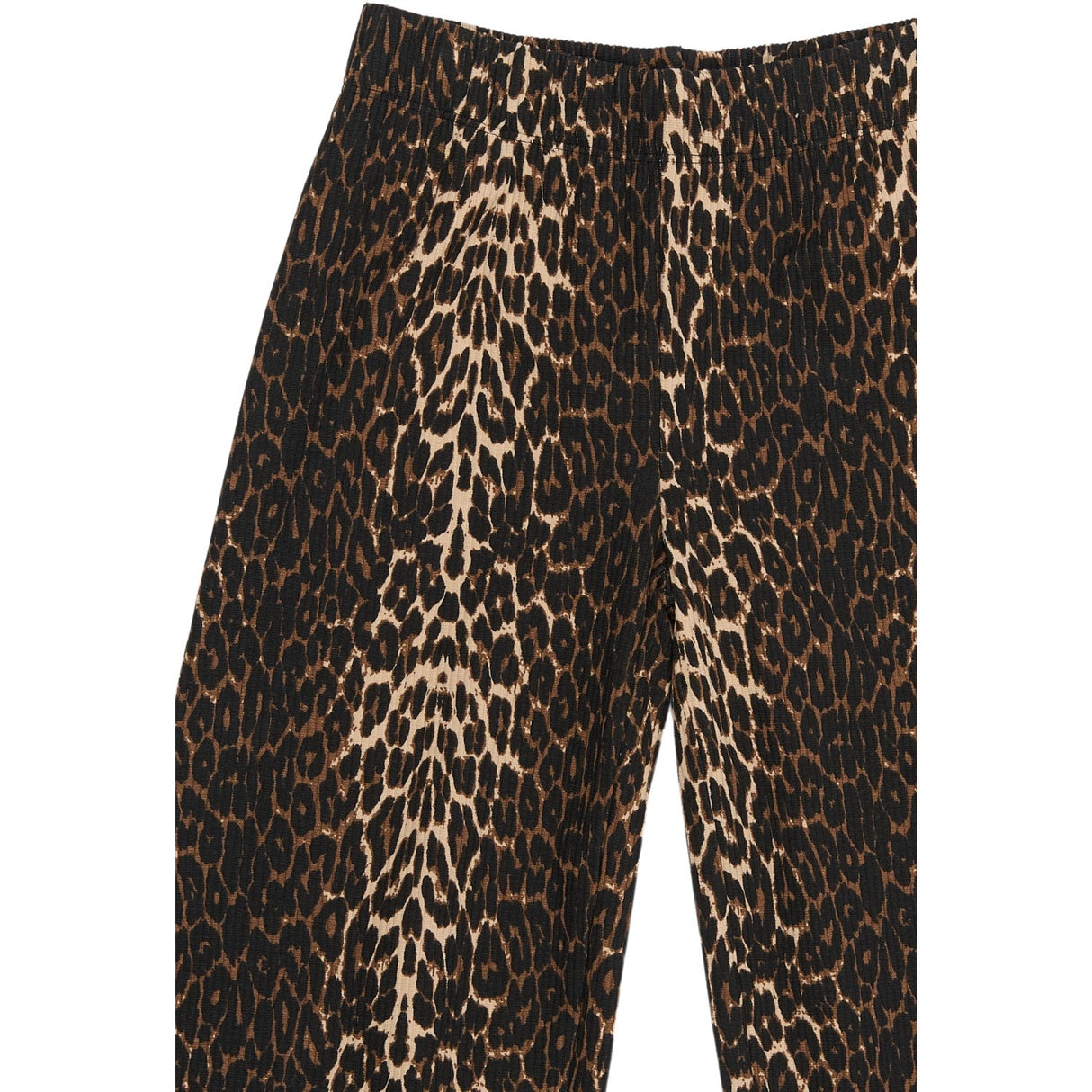 The New Oxford Tan AOP Ellen Wide Rib Byxor