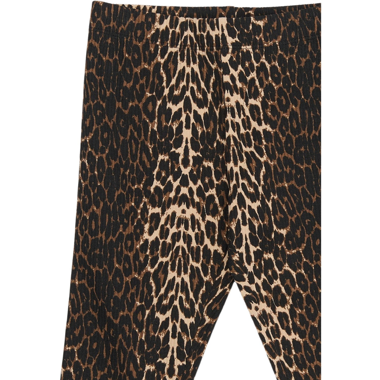 The New Oxford Tan AOP Ellen Rib Leggings