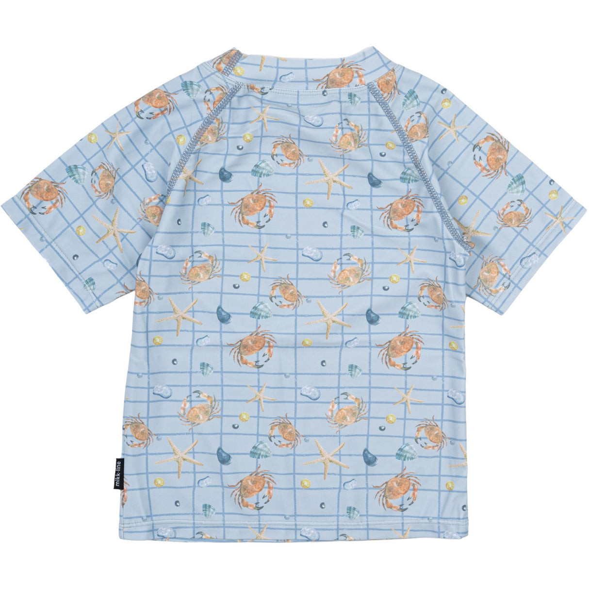 Mikk-Line Faded Denim AOP UV Bade Trøje Återvunnen