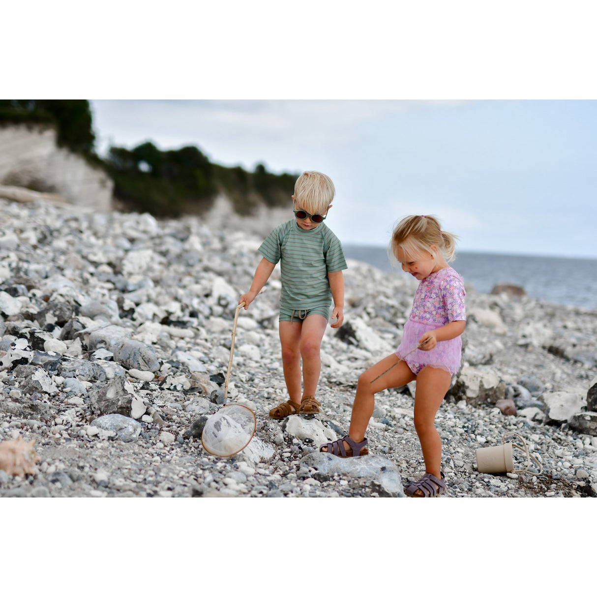 Mikk-Line Green Bay AOP UV Bade Trøje Återvunnen